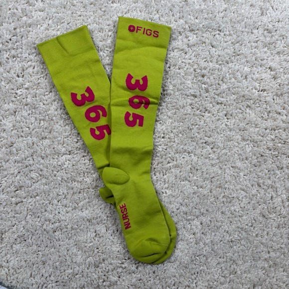 Figs Accessories - FIGS‎ Nurse Compression Socks Lime Green 24/7 365 Size M